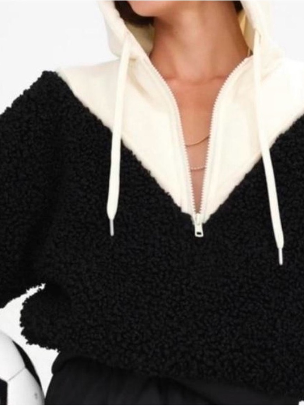 For love & lemons Sherpa hoodie